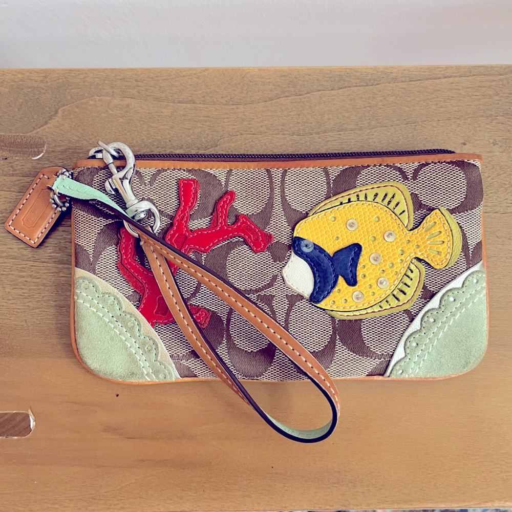 Coach Fish Wristlet